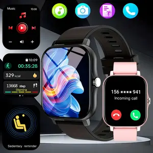 2026 New Touchscreen Smartwatch, Multiple Sport Modes, Wireless Call, Message Alerts, Replaceable Watch Faces, Unisex Halloween Christmas Gift
