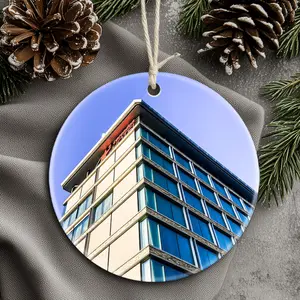 Christmas Ornaments Leonardo Hotel Manchester Modern Architecture Birthday Family Decor X-Mas Holiday Circle Tree New Year
