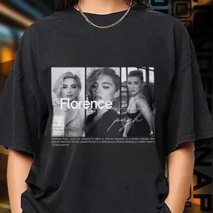 Limited Edition Florence Pugh T-shirt, Exclusive Fan Merch for Women and Men, Mother's Day Gift