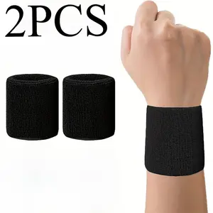 1 piece of sweat-absorbing sports wristband, designed for quick sweat absorption, dryness, and comfort, providing gentle protection for the wrist, Wrist Bands Sports