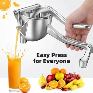 Hand Juicer Squeezer - Aluminum Manual Press Juicer with Ergonomic Grip for Efficient Juice Extraction of Pomegranates Citrus & More, Durable Compact Easy to Use & Clean Manual Citrus Juicer