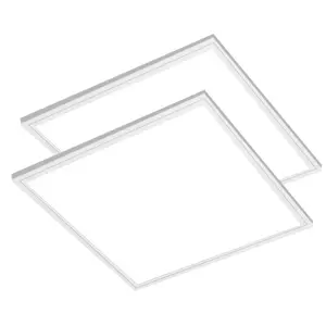 2x2 LED Flat Panel Lights for Drop Ceiling 29.4W, 5800LM 5000K Troffer Replacement Light Fixture, 0-10V Dimmable Recessed Edge-Lit Led Drop Ceiling Lights for Commercial Office, ETL Listed