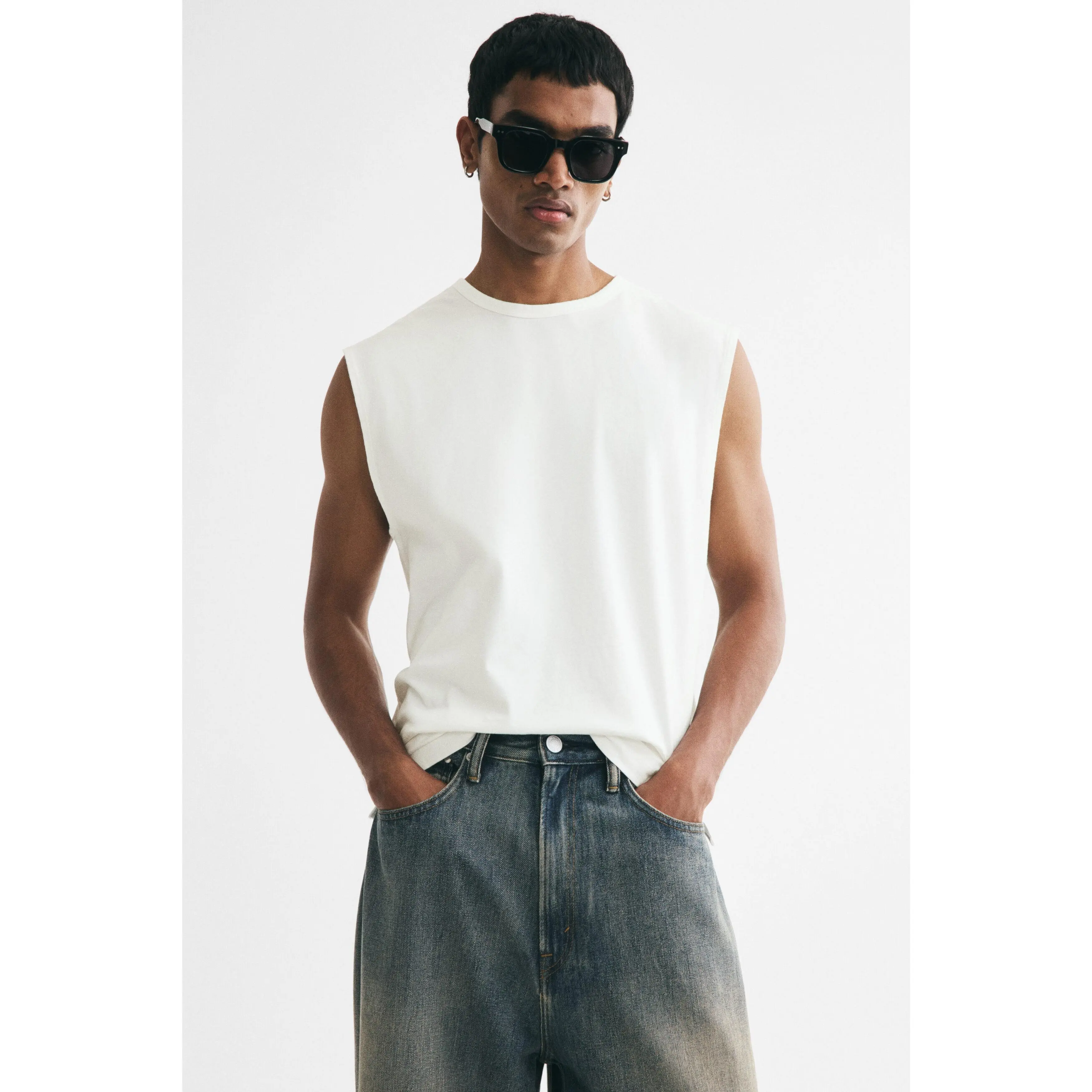 H&M Regular Fit Cotton vest top