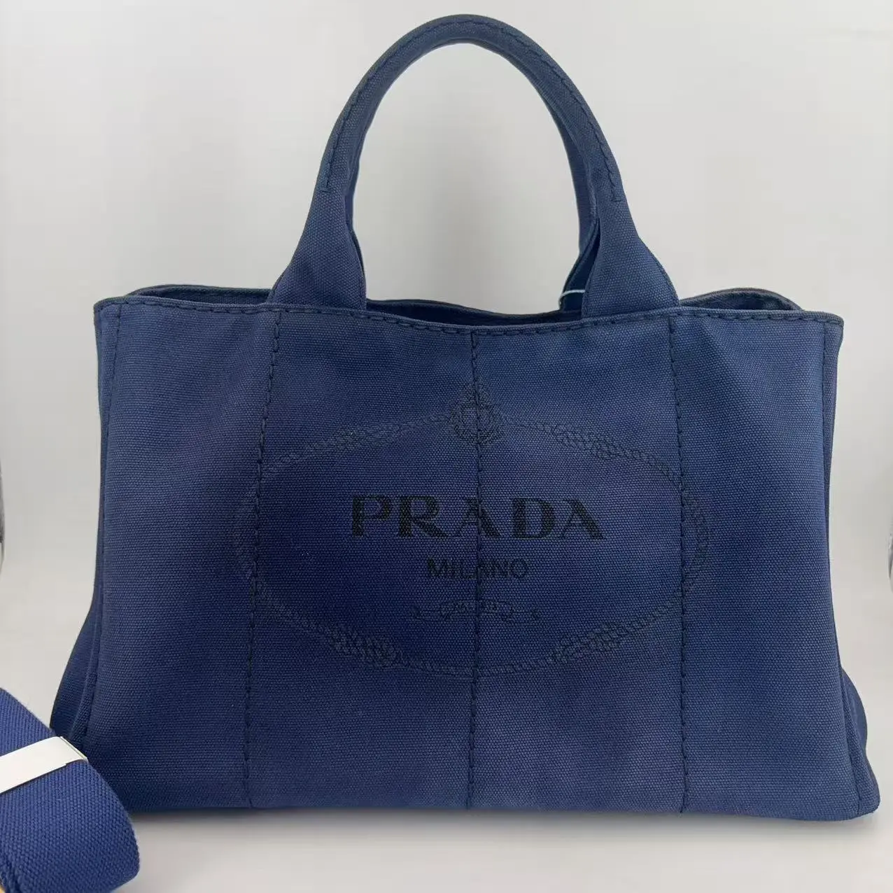Pre-owned PRADA Canvas Shoulder Bags Totebag