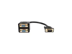 Rocstor Premium 1 ft VGA to 2x VGA Video Splitter Cable - M/F Rocstor Premium 1 ft VGA to 2x VGA Video Splitter Cable - M/F