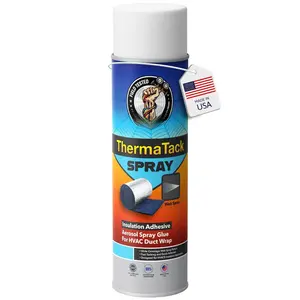 ThermaTack Aerosol  Glue for  Duct Wrap | Duct Insulation Adhesive  | Industrial-Grade -Tacking Sealant