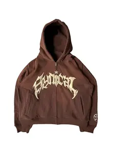 EMMIOL Balaclava Oversized Full Zip Hoodie With Built-In Wind Proof Mask Long Sleeve Pullover Sweatshirt With Pocket