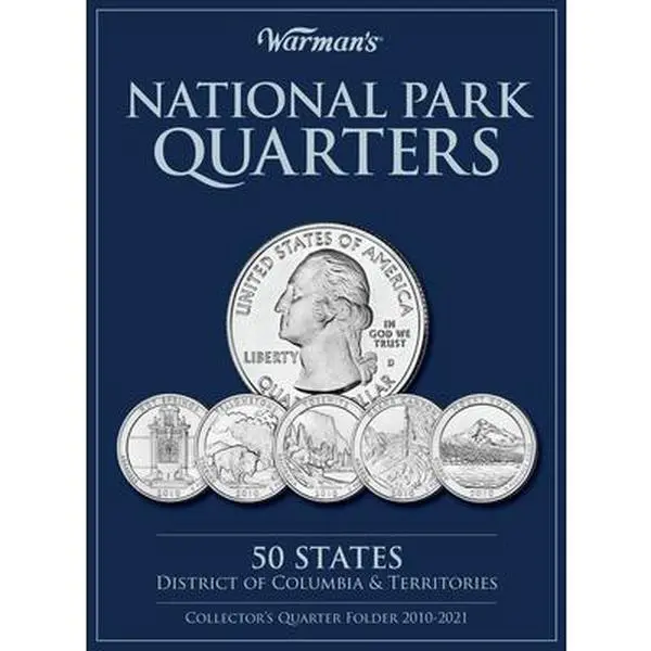 National Park Quarters: 50 States + District of Columbia & Territories: Collector's Quarters Folder 2010-2021 -- Warman's, Other Merchandise