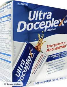 VIJOSA Ultra Doceplex Energy Pouches - Powerful B Complex in a Pouch -liquid, 12 Pouches Fitness Healthcare Vitamin Essential Minerals Supplement