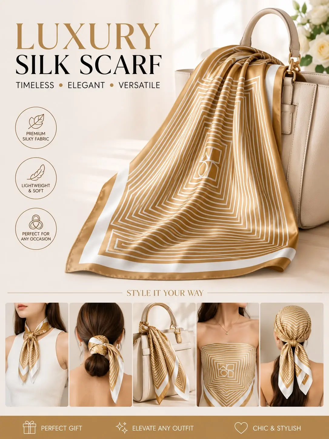 Luxury Silk Scarf