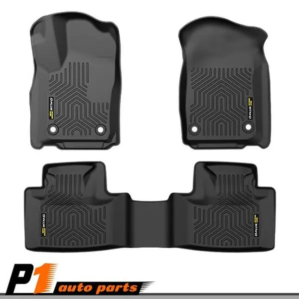 G-PLUS TPE Car Floor Mats, 3D Molded Fit for 2016-2023 Dodge Durango Cherokee, All-Weather Protection, Waterproof Easy-Clean Rubber Liners