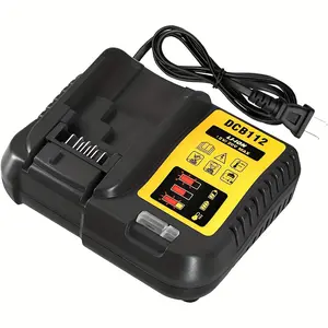 12V/20V Lithium-ion Battery Charger for Dewalt DCB206/DCB204/DCB203/DCB609/DCB124/DCB115/DCB102/DCB107 - Portable Cordless Power Tool Charger with Overcharge Protection and Multi-Battery Compatibility for Battery Charging