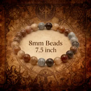 Black Moonstone Bracelet – Protect Your Energy & Trust Your Intuition-8mm