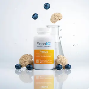 SensIQ™ Focus - Nootropics & Adaptogens Capsules for Enhanced Focus & Mental Clarity - 60 Capsules - Clinically Studied Dosages
