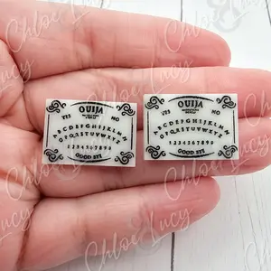 Ouija Board Stud Earrings | Spirit Board Earrings | Spooky Halloween Jewelry