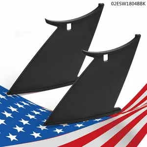 CROSSDESIGN 2Pcs Spoiler Wing Stiffi Support Stabilizer Fit For Subaru WRX STi Sedan 2011-14