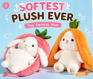 Ultra Soft Bunny Plush Toy | Kawaii Stuffed Animal | Anxiety Relief & Cute Gift Idea