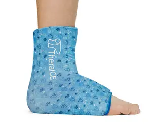 TheraICE | Hot & Cold Compression Ankle Sleeve Junior Healthcare Support 360° Coverage Stretchable Form-Fitting Travel-Friendly
