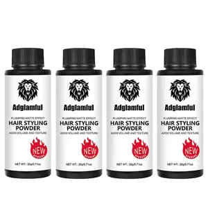Adglamful 4-Pack Men's Hair Styling Powder, Creating A Fluffy Texture and Matte Finish | Oil-control and Long-lasting Styling | Full-Body Textured Powder for Men
