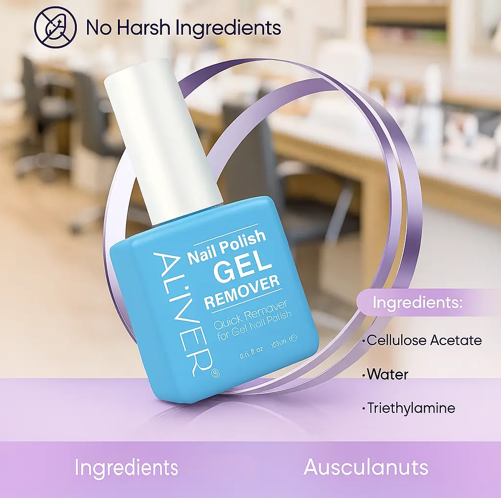 Christmas Deal! Powerful Nail Polish Remover - Quick Dissolve, Gentle, Suitable for Nail Care, Manicure Use