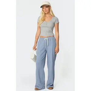 Edikted Women's French Terry Straight Leg Sweatpants