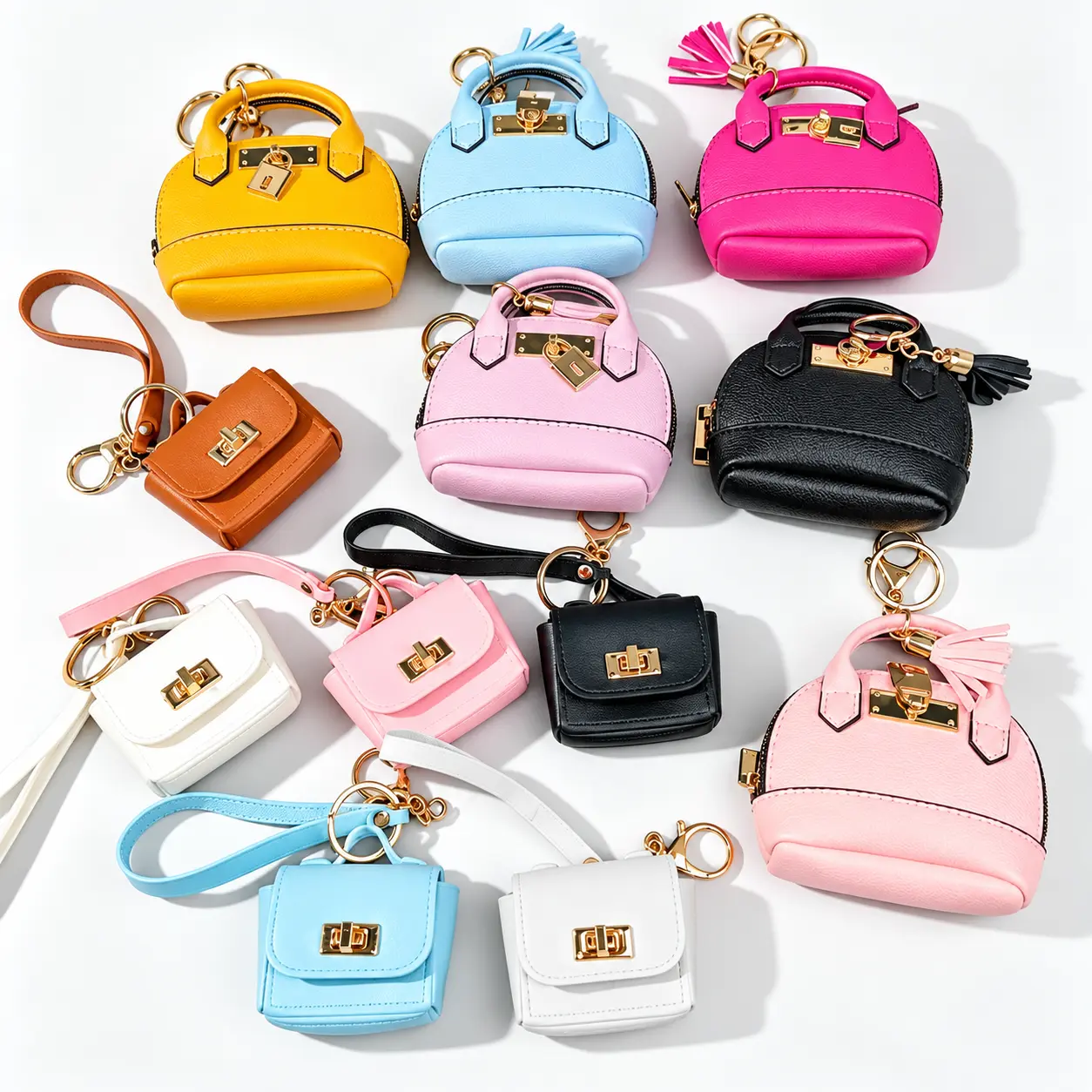 Cute Mini Handbag Keychain Set