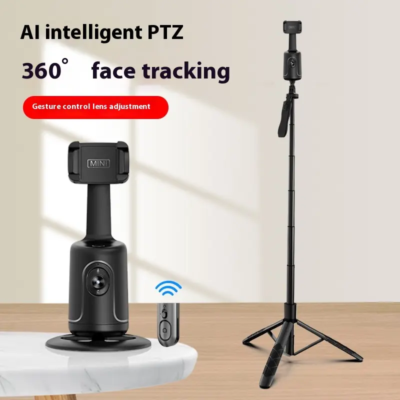 Apex AI Face-Tracking Smart Tripod -360% Automatic Rotation,No APP Required, Perfect for Content creators