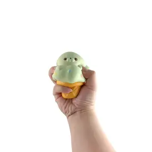 Fluffmellies Ice Cream-Scented Seal Squishy Toy, Stress Relief Squishies for Classic & Novelty Toy Enthusiasts