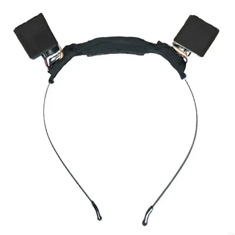 Electric Motor-Driven Movable Cosplay Headband, Rechargeable Comfortable Party Accessories for Teens & Adults (DIY, Leathercraft Compatible)