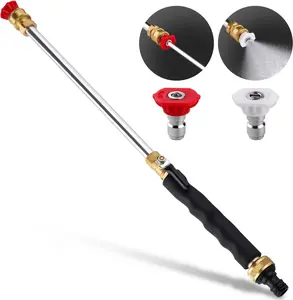 Jet Nozzle Power Washer for Garden Hose, Includes 2 High-Pressure Nozzles and Quick Connectors | Hydro Jet High Pressure Washer Tools