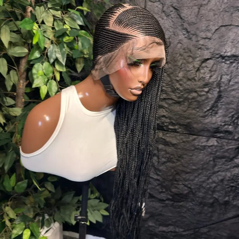 Lemonade v cut braids, made on a premium synthetic full lace. 30 inches, medium cap size 21-22 inches