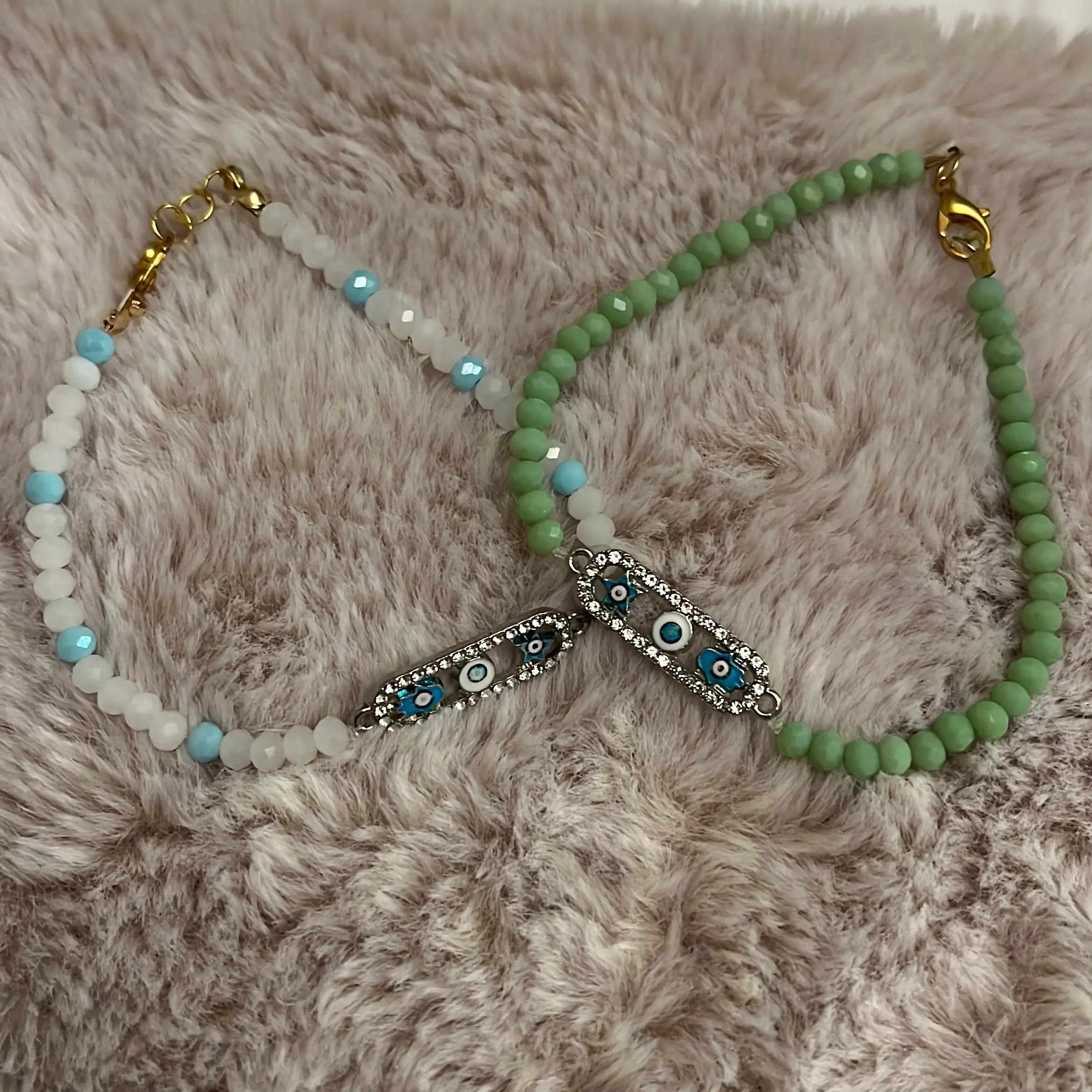 Twilight Glimmer evil eye bracelets
