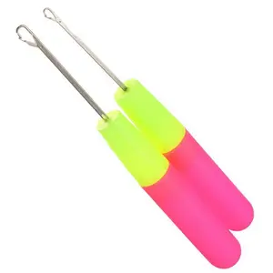 Rubber Handle Crochet Hooks Needles Grip Ergonomic Handle Knit Weave Craft Yarn Sewing Tools Crochet Knitting Needles