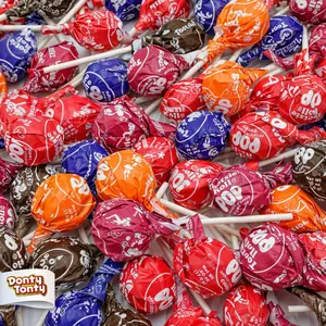 POPS Lollipops 1 lb – Bulk Bag, 5 Assorted Flavors, Gluten Free, Chewy Center & Hard Candy Coating, Individually Wrapped Suckers (24 Pieces)