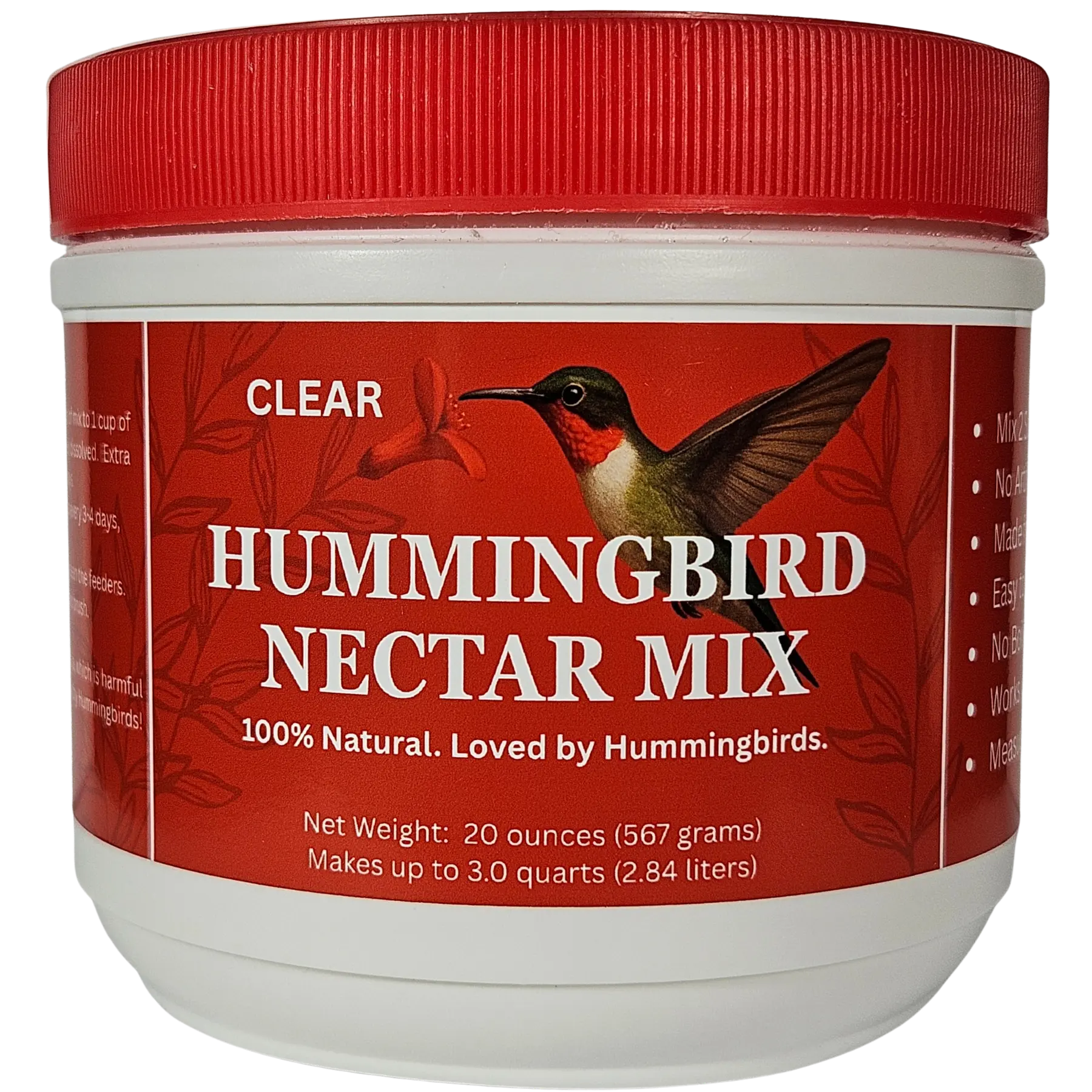 Hummingbird Nectar Mix - Clear - 20 ounces
