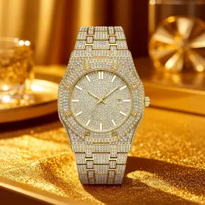【DealsForYouDays】Luxury Rhinestone Embellished  summervibes Jumpstart sale Classic round dial -Dial Quartz Watch with Gift BoxIncluded Fashion Timeless Classic Watch Holiday Haul  Flash Sale diamond men  Shine at work, lead with brilliance.