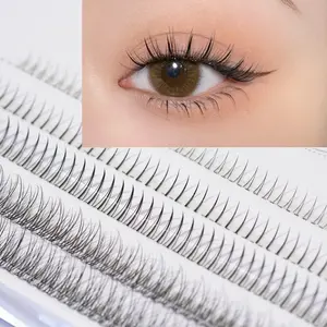 200pcs C Curl Lash Clusters, DIY Eyelash Extension Kit, Upper & Lower Lashes Combo, Easy to Use High Quality