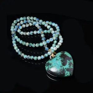 Phoenix Pine Heart Necklace: For Your Highest Good, Emotional Renewal & Self-Love