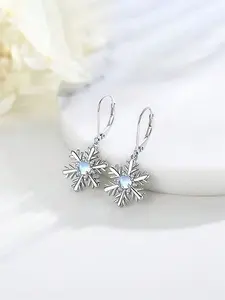 1 Pair Pretty Cubic Zirconia Drop Earrings For Women Elegant Minimalist Earrings Exquisite Jewelry Gift For Wedding Anniversary Engagement Party Jewelry Christmas Day Gift