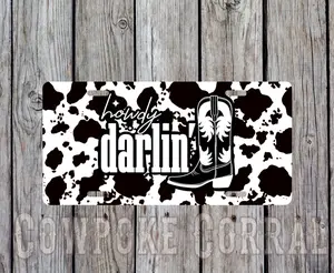 HOWDY DARLIN LICENSE PLATE