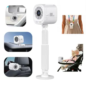 2026 Car Magnetic Fan Pro: 8000mAh Battery, USB PDRechargeable, 360° Rotatable & Adjustable for Long-LastingCooling, High Wind Power with LED Light, Ideal for Car,Kitchen, Bathroom & Bedroom Air Circulation fathersdaygift