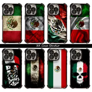 Mexico Flag  Phone Case For iPhone 17 16 15 14 13 12 Pro Max Plus Anti Fall Birthday And Holiday Gifts Case Cover