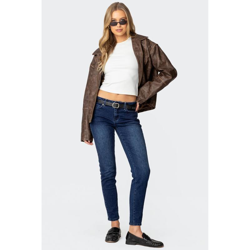 Rosalia Low Rise Skinny Jeans