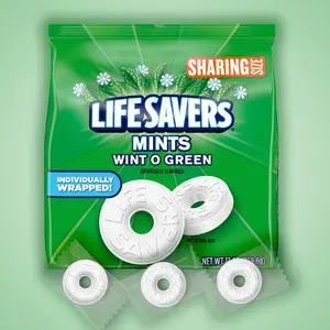 LIFE SAVERS Wint-O-Green Flavor Breath Mints Hard Candy, Sharing Size, LIFE SAVERS Hard Candy, 13 oz Bag