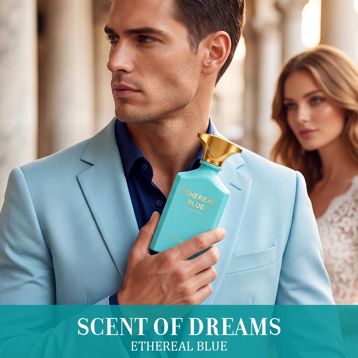 Ethereal Blue | Ambery Vanilla Floral | EDP Luxury Women Perfume 100ml | Almond,Cinnamon,Vanilla & Amberwood | Long Lasting Date Night,Party & Weekend Outing