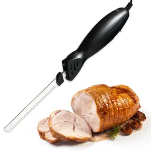 COOK WITH COLOR Electric Knife, 100W Power, Dual Stainless Steel Blades for Precise Cutting, Ergonomic Handle, Low Noise and Vibration, Ideal for Bread, Meat, and Vegetables