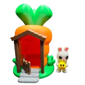 3D-Printed Bunny Carrot House Playset – A Cozy Bunny Home! desk figure Decor Chick