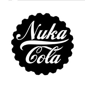Nuka Cola, Fallout decal, Vinyl Window Decal - Universal Car Sticker for Vehicle Windows, Boats, RVs, Office Desks & Laptops - Stylish Car Merch & Car Accessories - All 50 States Available