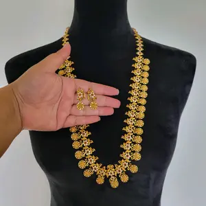 Premium quality Brass Temple Necklace set