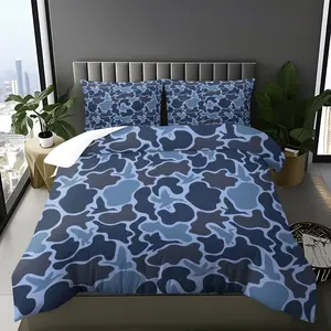 NO COMFORTER Multiple Size 3Pcs Hunting Camouflage Duvet Cover Set, 100% Microfiber, Breathable Durable, All Season Use, Rustic Cabin Bedroom Aesthetic